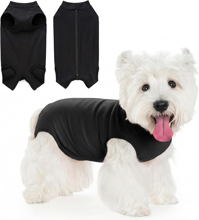 Coppthinktu Dog Surgery Recovery Suit for Dogs After Surgery Female, Dog Onesie Neuter Puppy Spay Shirts, Post-Op Bodysuit Pajamas Anti Licking Abdominal Wounds Cone Alternative
