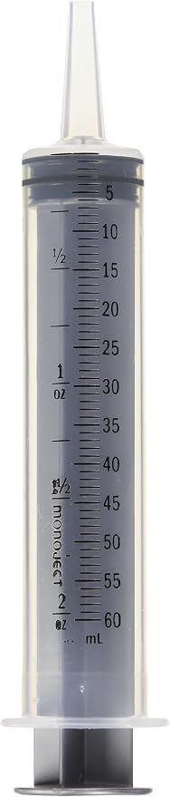 Lixit Hand Feeding Syringes for Puppies, Kittens, Rabbits and Other Baby Animals (60ML Pack of 1)