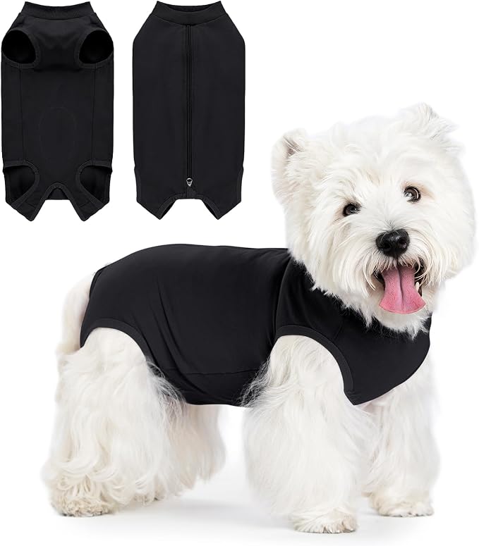 Coppthinktu Dog Surgery Recovery Suit for Dogs After Surgery Female, Dog Onesie Neuter Puppy Spay Shirts, Post-Op Bodysuit Pajamas Anti Licking Abdominal Wounds Cone Alternative