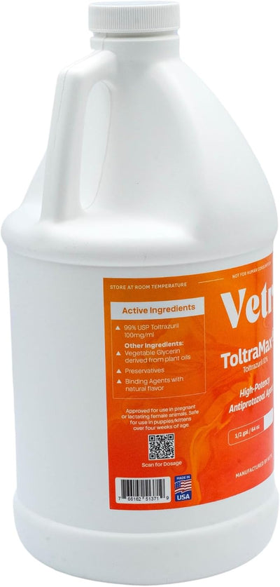 Toltrazuril 10.0% for Horses, Dogs, Cats, 1/2 Gallon, for Non-Food Chain Animals, Alfalfa