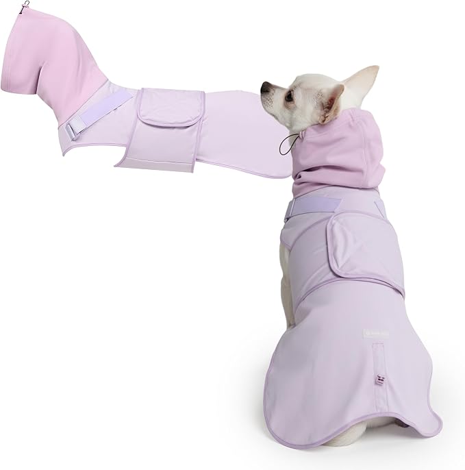 Spark Paws Anxiety Relief Vest for Dogs – Gentle Compression Dog Anxiety Suit, Calming Wrap for Separation Anxiety, Thunder, Fireworks, Suitable for Small Medium and Large Breeds - Purple - Size S