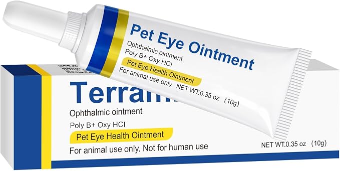 Pet Eye Ointment, Cat & Dog Eye Area Care, Gentle Daily Moisture Support, Pet Care Formula, Single Pack, 0.35 Oz / 10g
