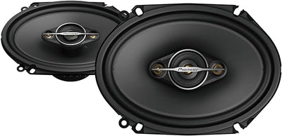 Pioneer A-Series Standard TS-A6881F 6” x 8” 4-Way Speakers (Pair) – 350W Max, Balanced Sound + Smooth Treble, Enhanced Bass, Great Stock Replacement