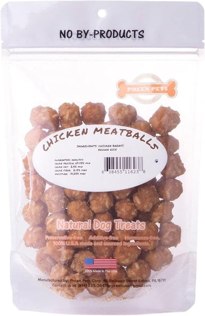 Preen Pets Chicken Meatballs Dog Treat (1 Pound)
