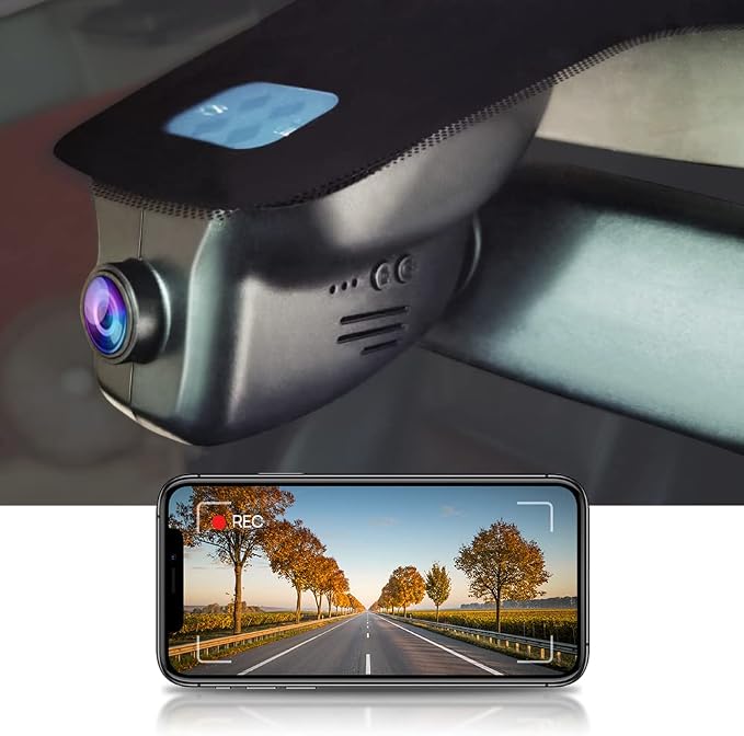 Fitcamx 4K Dash Cam Suitable for Land Rover Range Rover 2010-2017 & Range Rover Sport (HD2-6015), OEM Look, UHD 2160P Video, Built-in WiFi & APP, Loop Recording, G-Sensor, Plug & Play, 64GB Card