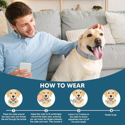 NJKPUYT Flea Collar for Dogs, Tick and Flea Collar for Dogs, Dog Tick Collar, Dog Flea Collars, Flea Collar for Large Dogs, Plant-Based Protection,Easy to Use,Lasts Up to 8 Months – 2 Pack