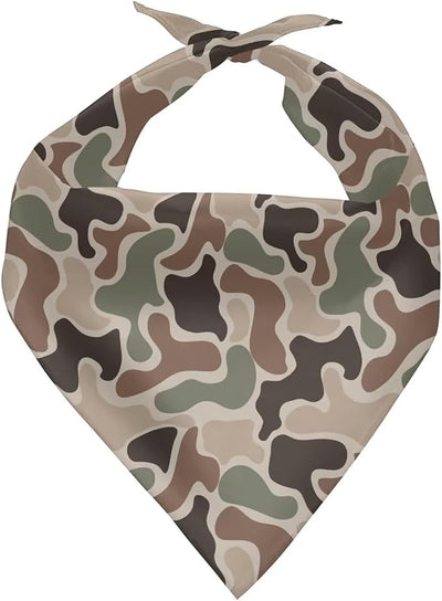 KEIAHUAN Camouflage Dog Bandana Spring Summer Dog Bandanas Reversible Pet Scarf Adjustable Puppy Bib Hankerchief Holiday Bandana for Small to Large Dogs