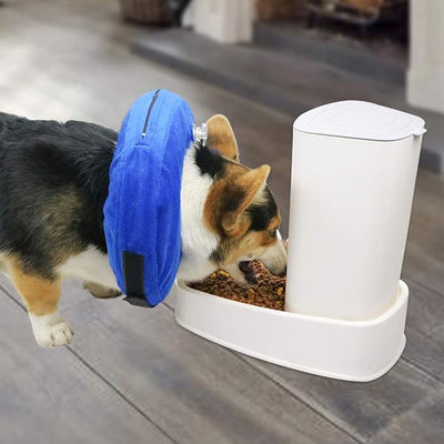 MCHY Inflatable Dog Cone,Adjustable Recovery Collar for Dogs After Surgery,Prevent from Biting & Scratching,Not Block Vision (Blue, XL-Neck 20''- 25'')