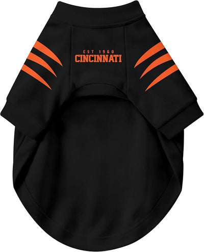 Cincinnati Dog Clothes Jersey Style Personalized Pet T Shirt with Custom Name Number for Small Medium Large Dogs
