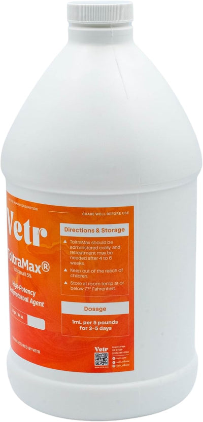 Toltrazuril 5.0% for Horses, Dogs, Cats, 1/2 Gallon, For Non-food chain animals, Chicken