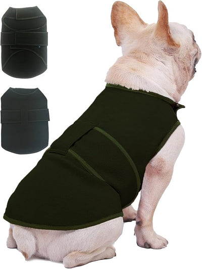 Dog Anxiety Vest Calming Jacket for Small Medium Large Dogs, Dog Shirt Wrap for Indoor Outdoor Fireworks, Thunder, Travel, Separation, Dark Green, XX-Large