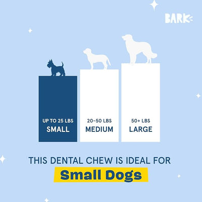 Barkbox Bright Durable Dental Chew Sticks for Dogs - Made for Tough Chewers, Small Breeds (15 Chews)