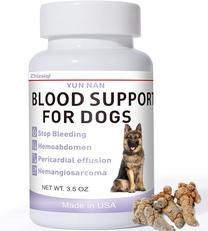 Aids in Cancer Treatment, Quick Stop Bleeding, Yunnan Sanqi Powder for Hemangiosarcoma, Hemoabdomen, Pericardial Effusion, Cancer Bleeding, Nose Bleed, Bloody Stools, Blood Support for Dogs, 100g