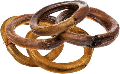 hotspot pets Premium All Natural Bully Stick Rings for Dogs, 3 Count | All Natural Long Twisted Beef Pizzle, Grain Free, Fully Digestible, Rawhide Alternative