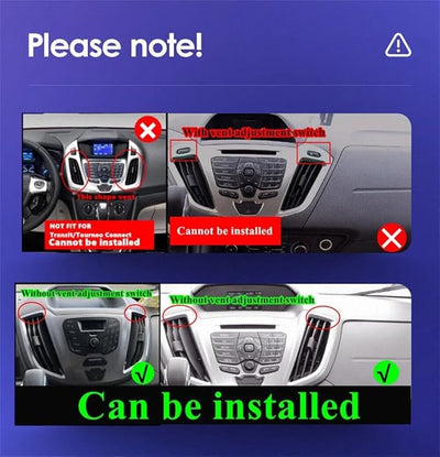 Car Stereo Radio for Ford Transit 2013-2019,9in Android 14 Double din Touchscreen Radio w/CarPlay &Android Auto Radio, Support GPS Bluetooth SWC WiFi FM HD Backup Camera Radio -2+32GB