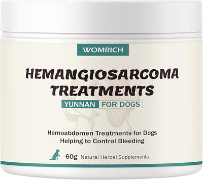 Quick Stop Bleeding for Dogs, Natural Yunnan Sanqi Powder for Hemangiosarcoma, Hemoabdomen, Pericardial Effusion, Cancer Bleeding, Severe Bruising, Ulcer-Related Bleeding, Bloody Stools - 60g