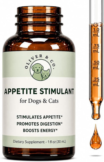 Dog & Cat Appetite Stimulant - Appetite Stimulant for Cats & Dogs - May Help to Boost Your Pet's Hunger, Energy, Mood, & Much More - B12 for Cats - B12 for Dogs - 1 fl oz - Roast Chicken Flavor