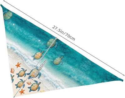 Beach Sea Turtle Starfish Seashell Ocean Dog Bandana Scarf Triangle Bibs Pet Accessories Cat Kerchief