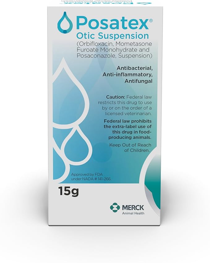 POSATEX Otic Suspension for Dogs, 15gm Bottle