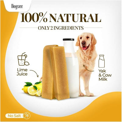 Dogsee Yak Cheese Himalayan Dog Chews 1lb (Small- 13 Bars) 100% All Natural 60% Protein Dog Treats for Small Breed, Odorless Limited-Ingredient Chews for Puppies & Power-Chewers, Long Lasting