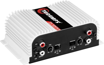 Taramps TS 400x4 400 watts RMS 4 Channels Full Range Car Audio Amplifier, 2 Bridged Channels, RCA Input Class D, Output Power, Multichannel Amplifier System, Small - TS400X4