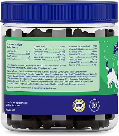 PupGrade Daily Multivitamin for Dogs – All-in-One Supplement with Omega Fish Oil, Vitamins A, C, D, E & B Complex for Everyday Health – 90 Soft Chews