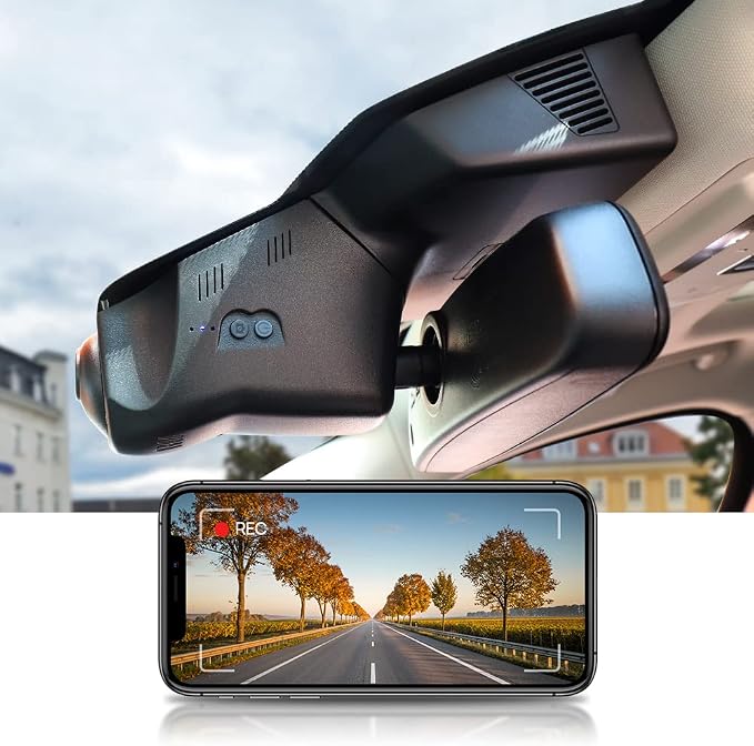 Fitcamx 4K Dash Cam Suitable for Land Rover Range Rover 2010-2017 (HD2-D3700) & Range Rover Sport, OEM Look, UHD 2160P Video, Built-in WiFi & APP, Loop Recording, G-Sensor, Easy to Install, 64GB Card