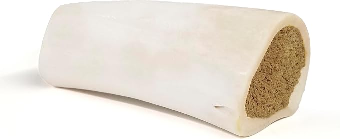 Cadet Stuffed Shin Bone, Long Lasting Dog Bones for Aggressive Chewers, High Protein Filled Dental Chew, Bully Stick Filling, 5-6" for Large Dogs