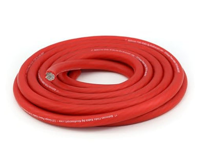 KnuKonceptz Kolossus Flex Kable OFC 0 Gauge Power Wire Copper Cable Red (25 ft) 1/0 AWG