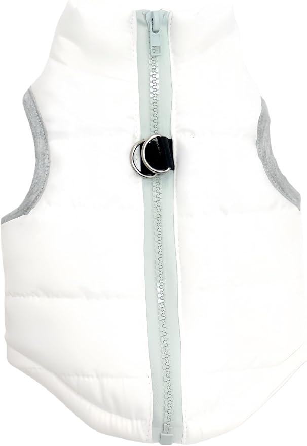Winter Waterproof Windproof Vest Coat for Small Medium Dogs - Warm Jacket for Cold Weather (Not Suitable for Big Dogs) X-White L