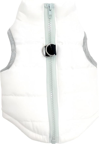 Winter Waterproof Windproof Vest Coat for Small Medium Dogs - Warm Jacket for Cold Weather (Not Suitable for Big Dogs) X-White S