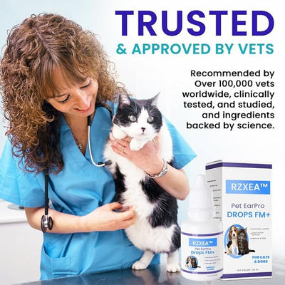 RZXEA Pet EarPro Drops, 2026 New Professional Ear Drops for Dogs and Cats, Relieves Itching (2 Bottle)