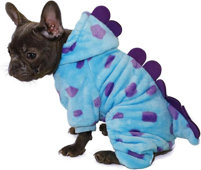 Dinosaur Costume for Small Dogs and Cats, Dog Hoodies Cold Weather Coat,Dog Pajamas for Christmas Halloween