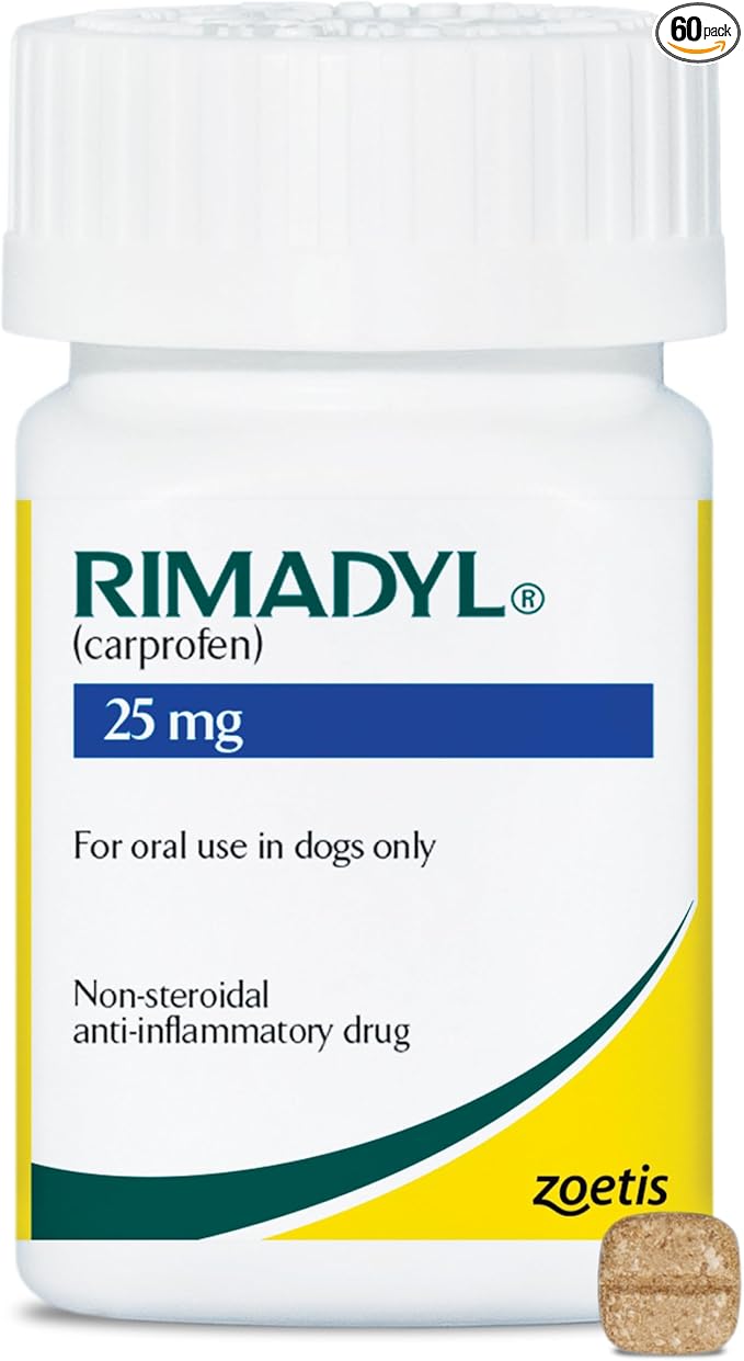 Rimadyl (carprofen) Chewables for Dogs, 25 mg, 60 Tablets