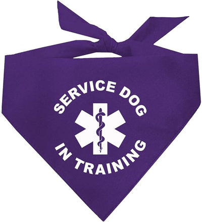 Service Dog in Training Dog Bandana (Purple, OS 289) GB
