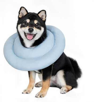 Gagabody Dog Cones for Medium Dogs - Comfortable Adjustable Soft Cone Alternative After Surgery - Elizabethan Donut Collar for Recovery - Different Sizes for Cats, Large and Small Dogs