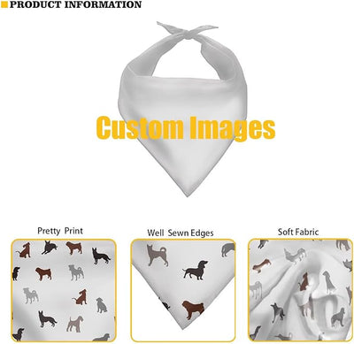 KEIAHUAN Summer Hawaii Dog Bandana Triangle Bibs Carf Adjustable Breed Puppy Bandanas Handkerchief for Small Puppy and Cats, Hibiscus Flowers
