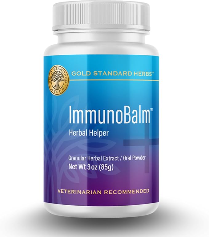 ImmunoBalm Itch and Inflammation Relief for Dogs by Gold Standard Herbs, All Natural Granular Herbal Powder (85 gram)