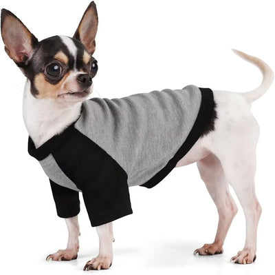 Stylish Grey Color Block Dog Shirt: Premium Polyester, Comfortable, Breathable, and Wrinkle-Resistant. Perfect Apparel for Small, Medium, & Large Dogs, a Must-Have for Pet Lovers M