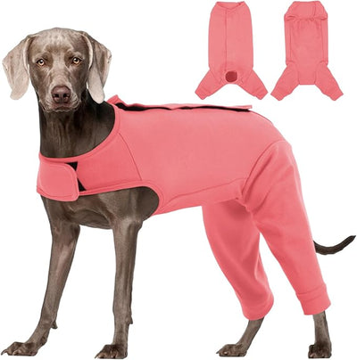 Kuoser Dog Surgery Suit for Back Legs, Dog Rear Leg Sleeve to Stop Licking, Female Spay Recovery Suit for Dogs After Surgery, Pet Puppy Surgical Pants Onesie for Abdomen Wounds Skin Disease