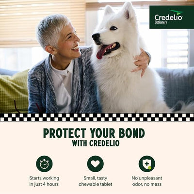 Credelio Tick & Flea Infestation Prevention and Treatment for Dogs 50.1-100 lbs. | 3-Month Supply