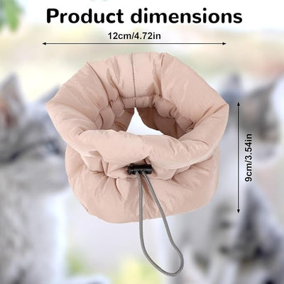 BOXOB Adjustable Recovery Collar - Lightweight, Waterproof & Soft for Cats & Dogs Kitten Cone to Stop Licking After Surgery - Prevents Licking Wounds (S, Khaki)