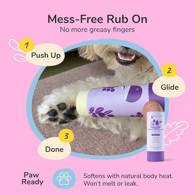 kin+kind Nose & Paw Balm Stick for Dogs & Cats – USDA Certified Organic – Natural Moisturizer for Dry Cracked Paws & Nose – Coconut Oil & Shea Butter – Lick-Safe – 1.76 oz