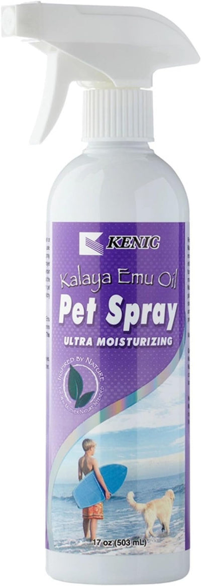 Kenic Emu Oil Itchy Skin Relief for Dry, Irritated Coats & Hot Spots - Leave-in Conditioning Formula Soothes and Moisturizes for Comfort and Shine, Made in USA