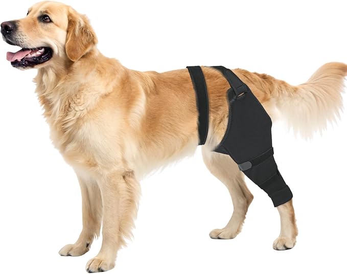 Dog Rear Leg Sleeve to Stop Licking, Hind Leg Protector for TPLO Recovery, ACL Surgery, Wounds or Skin Issues, Soft Breathable Cover for Large Medium Small Dogs