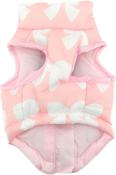 New Various Pet Cat Dog Soft Padded Vest Harness Small Dog Clothes Pink Bow M, Model: BFL049-Pink-M