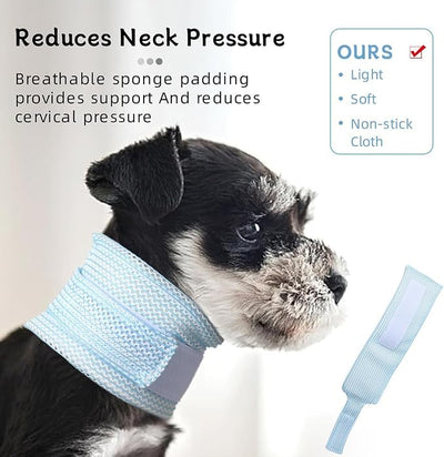 Cat Neck Brace Cover - Breathable Elizabethan Collar for Post-Surgery Recovery Anti-Lick Wound Adjustable Protective Cervical Cone for Small Medium Large Dogs Cats (Neck Girth 9.1-11.8" Depth3.2