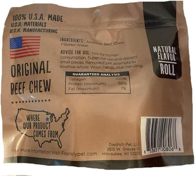 Frankly Beefhide Retriever Roll 2 ct, 100% U.S.A Made to Certified Food Safety Standards