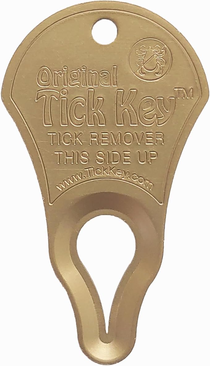 The Original Tick Key - Tick Detaching Device - Portable, Safe and Highly Effective Tick Detaching Tool (Sand Stone)