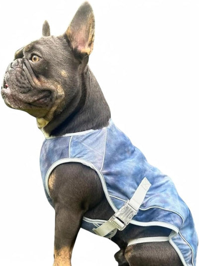 Spark Paws Dog Cooling Vest - SPF 50 UV Sun Protection - Summer Heat Relief Gear for Dogs, Lightweight, Evaporative Cooling - Dog Anxiety Relief Vest During Hot Days - Ice Blue, XL